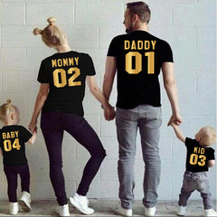 Parent-child Short-sleeved T-shirt Family Top