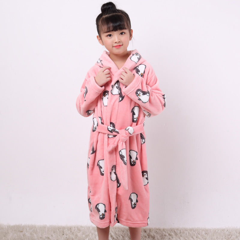 Flannel children's nightgown