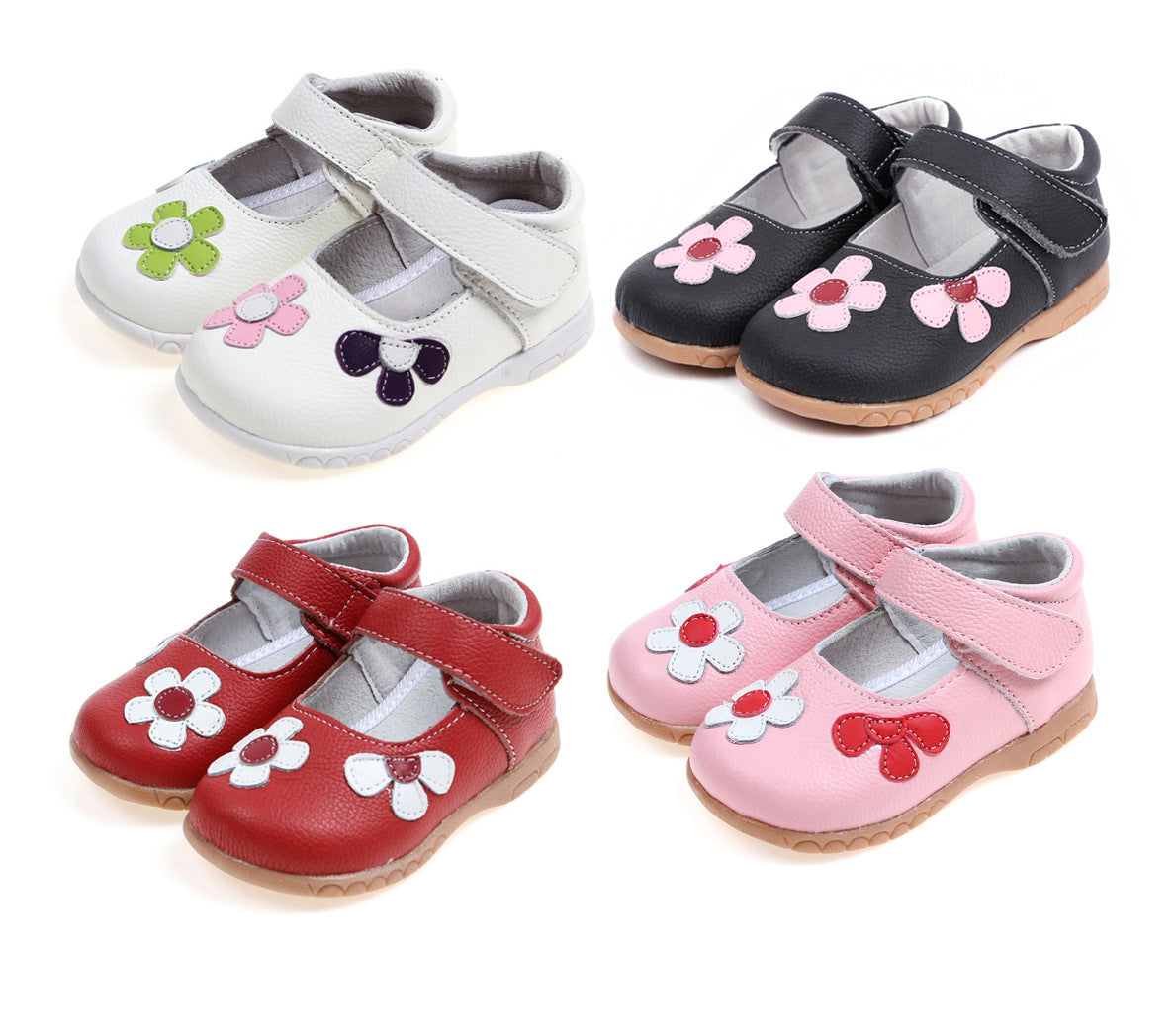 Leather Shoes Korean Princess Shoes Single Shoes Cowhide Children'S Shoes Baby Shoes
