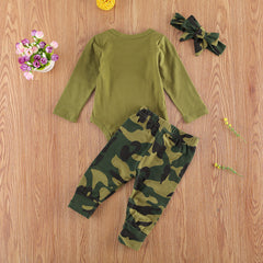 New Products Set Letter Camouflage Printed Children Set