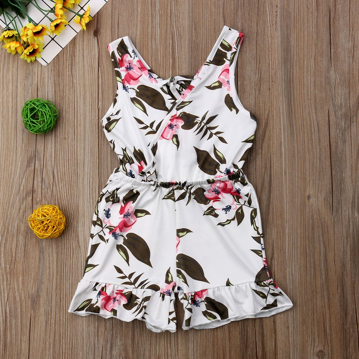 Summer Girls baby girl Floral Outfits Clothes