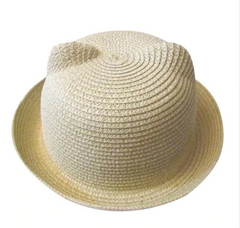 Summer hat Korean cute cat ears straw hat sun hat sun hat