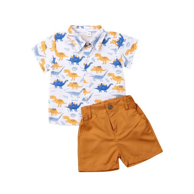 Summer boy T-shirt Shorts Kids Sets