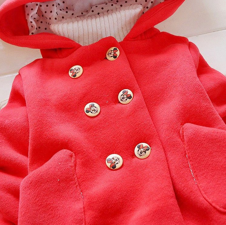 Girls warm coat winter jacket clothes for Newborn girl baby