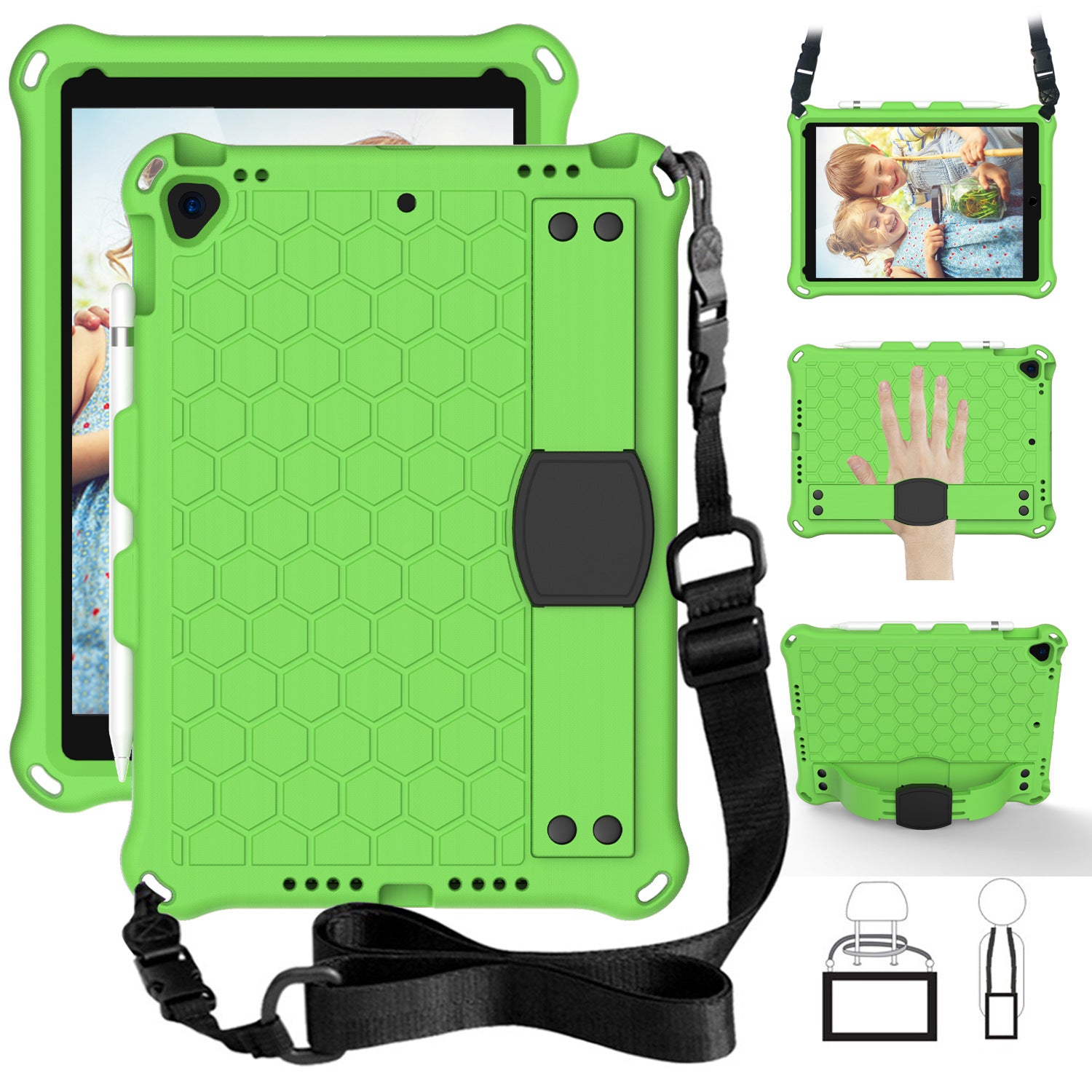 Compatible with Apple, New iPad 10.2 Honeycomb EVA Cover