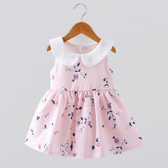 A children's summer 2021 on behalf of Korean girls a sleeveless dress baby princess dress baby clothing