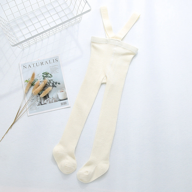 Combed cotton baby crawling cross overalls