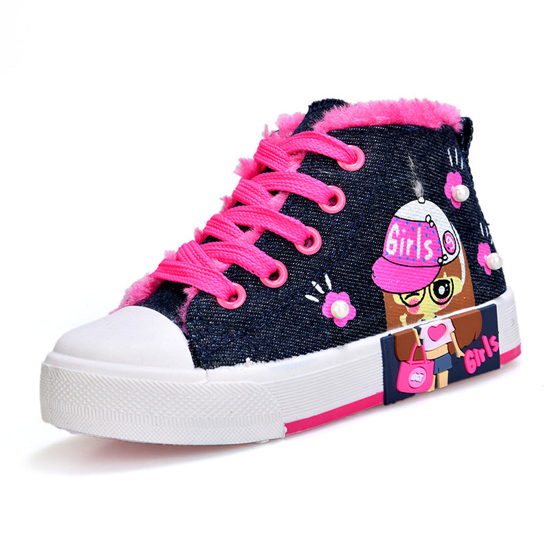 Children's Shoes Canvas Girls' Sneakers