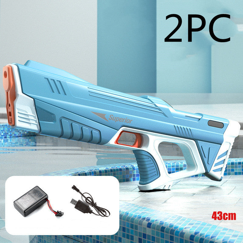 Summer Full Automatic Electric Water Gun Toy Induction Water Absorbing High-Tech Burst Water Gun Beach Outdoor Water Fight Toys