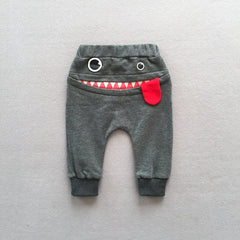 2021 boys casual pants autumn loaded Korean children's casual sweatpants baby cartoon loose trousers