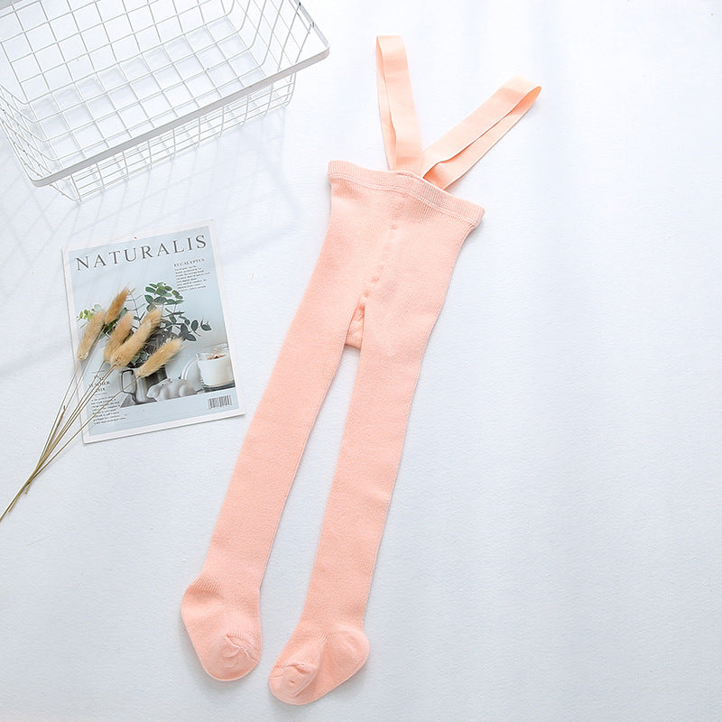 Combed cotton baby crawling cross overalls