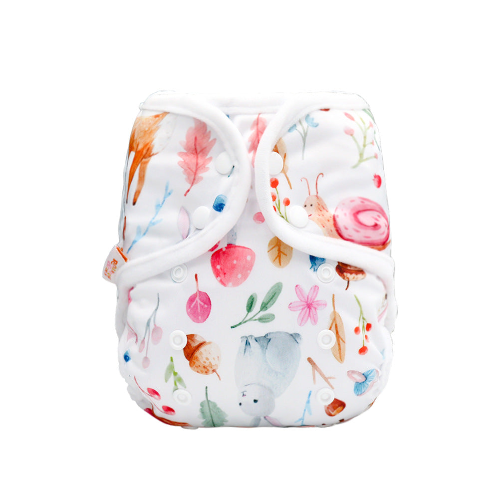 Rainbo&Iris Cute Fashion Cloth Diaper Cover With Rainbow Print Baby Gift Accessory