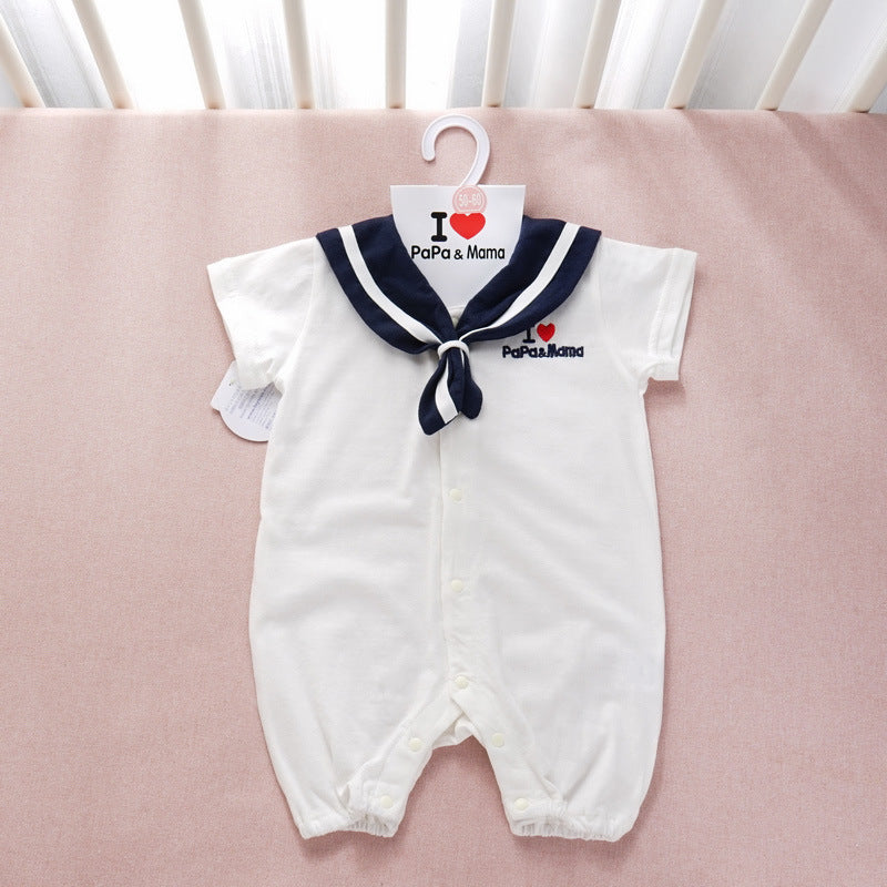 Navy Style Baby Clothes Newborn Clothes Baby Onesies