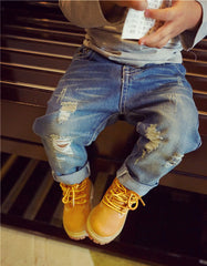 Ripped Jeans Washed Boy European Style