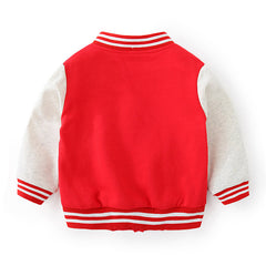 Children's Cardigan Jacket Baseball Sweater Set