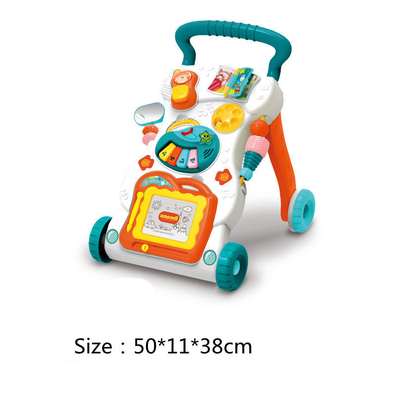 Baby stroller walker toy Baby early education puzzle multi-function music trolley factory direct