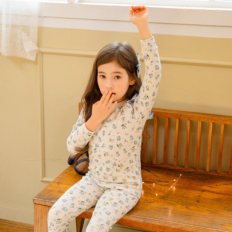 Baby Girl Child's Home Service Pajamas Set