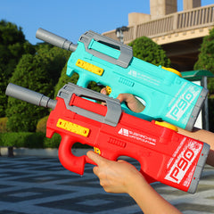 New P90 Electric Water Gun High-Tech Kids Toys Outdoor Beach Pool Large Capacity Summer Gel Blasting Water Gun For Adults