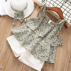 Chiffon Sling Two-piece Suit Cool Girl Suit With Hat