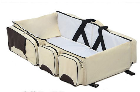 New multi function Mommy bag type baby portable bed folding sleeping basket outdoors baby sleeping baby
