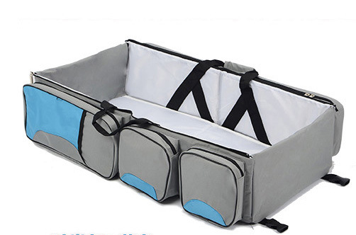 New multi function Mommy bag type baby portable bed folding sleeping basket outdoors baby sleeping baby